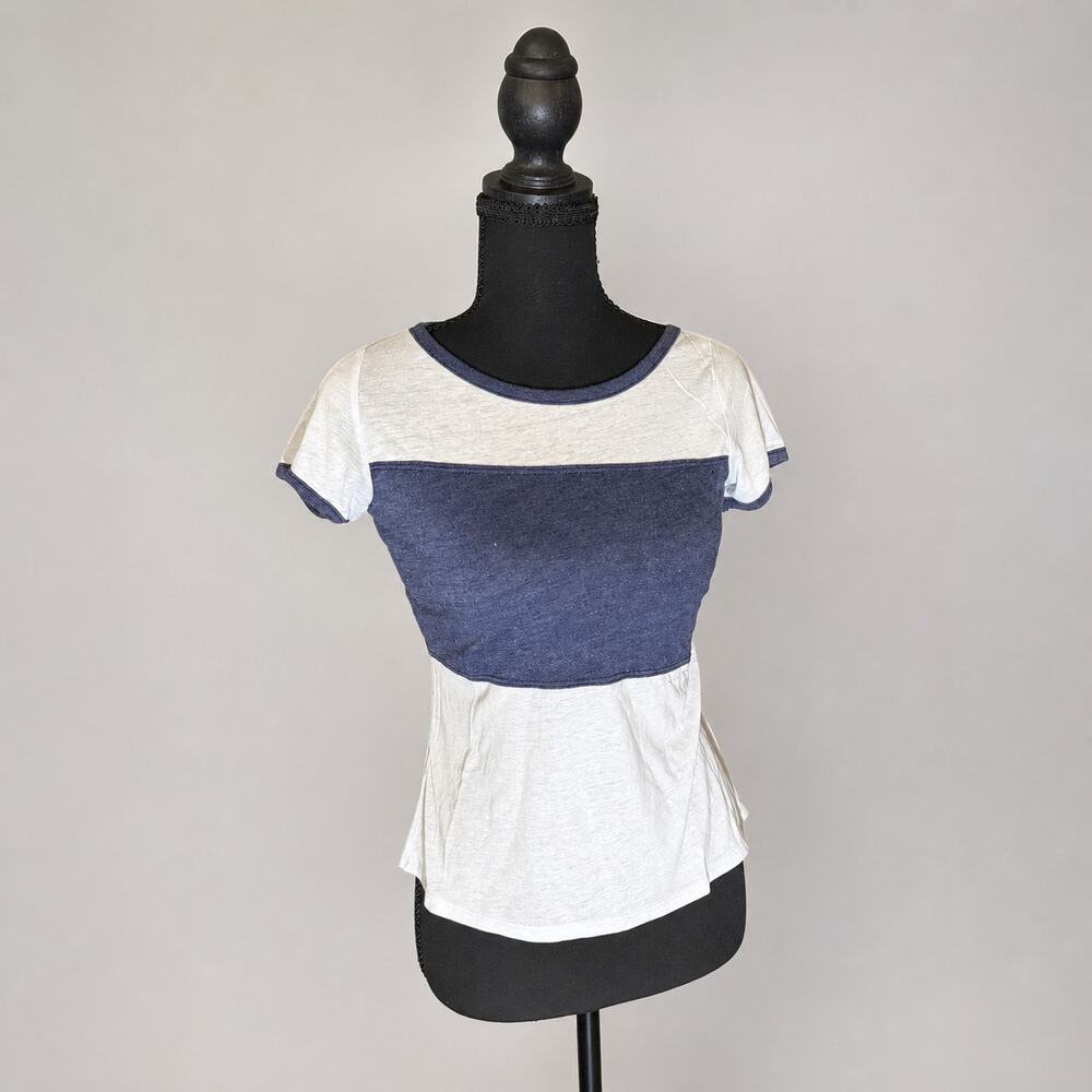 Chaser Glass & Gulf Colorblock Short Sleeve Top Size S NWT